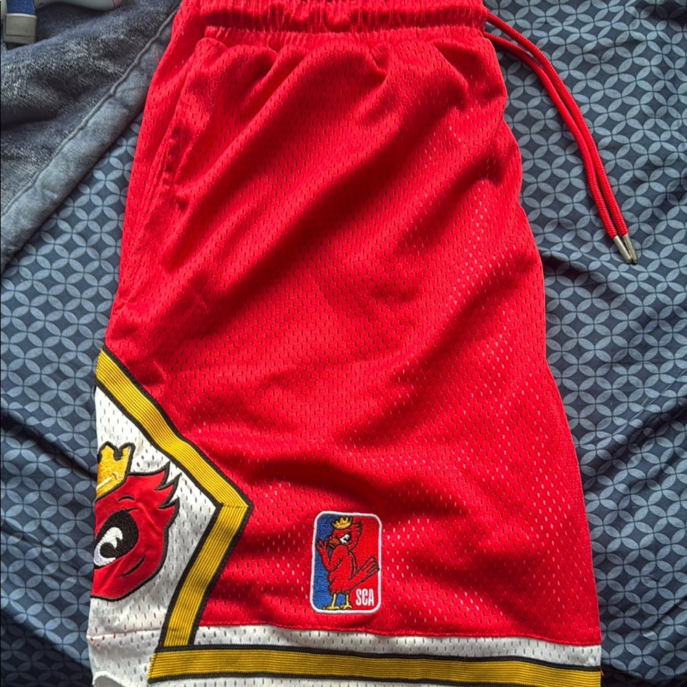 Mens Red Basketball Shorts